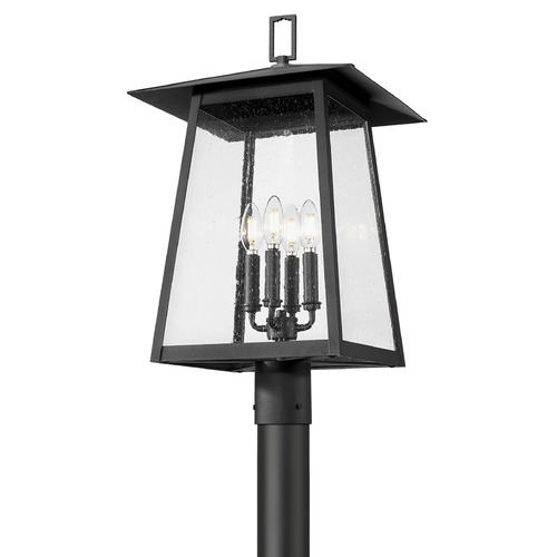 Z-Lite Rainer Black Post Light