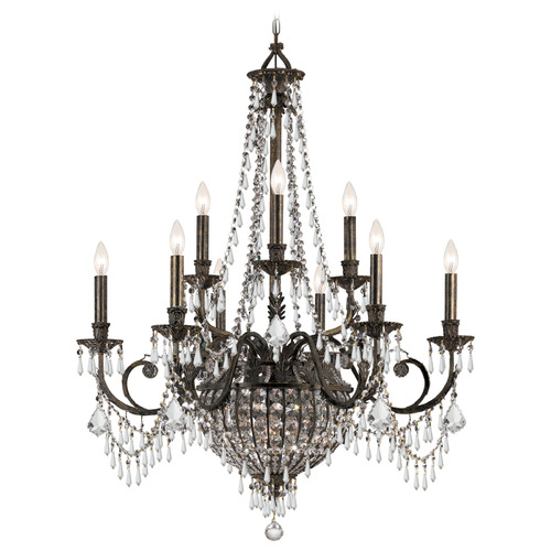 Crystorama Lighting Vanderbilt English Bronze Crystal Chandelier