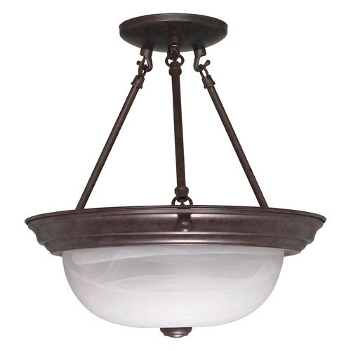 13-Inch Semi-Flush Mount Old Bronze by Nuvo Lighting