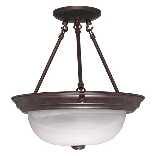 Nuvo Lighting 13-Inch Semi-Flush Mount Old Bronze by Nuvo Lighting 60/209