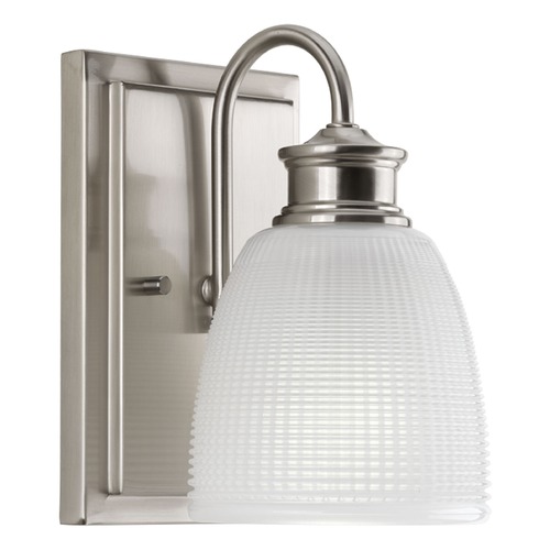 Progress Lighting Lucky Wall Sconce in Brushed Nickel by Progress Lighting P2115-09