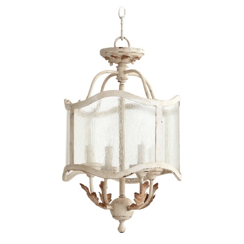 Quorum Lighting Seeded Glass Pendant White by Quorum Lighting 2906-13-70