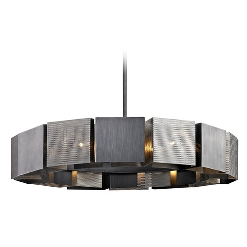 Impression Graphite & Satin Nickel Pendant with S by Troy Lighting