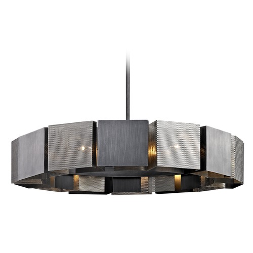 Troy Lighting Impression Graphite & Satin Nickel Pendant with S by Troy Lighting F6046-GRA/BN