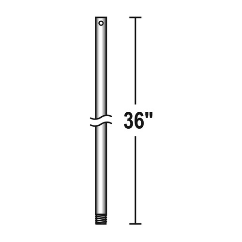 Savoy House Lighting Downrod Chrome Fan Downrod