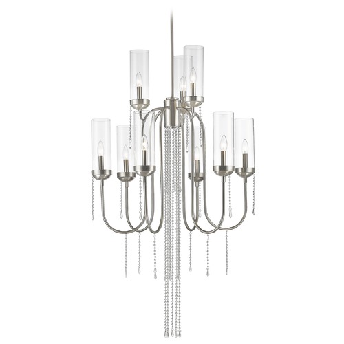 Z-Lite Siena Brushed Nickel Chandelier by Z-Lite 433-9BN