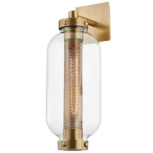 Troy Lighting Atwater Patina Brass Outdoor Wall Light