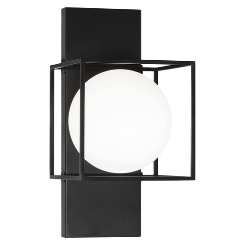Squircle Black Sconce by Matteo Lighting