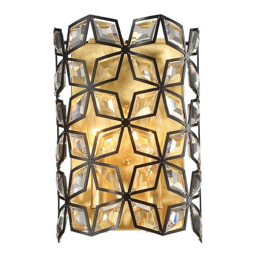 Brookcrest Gold Leaf Sconce by Metropolitan Lighting