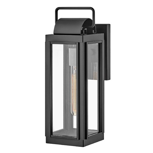 Sag Harbor Small Wall Lantern in Black & Bronze by Hinkley Lighting