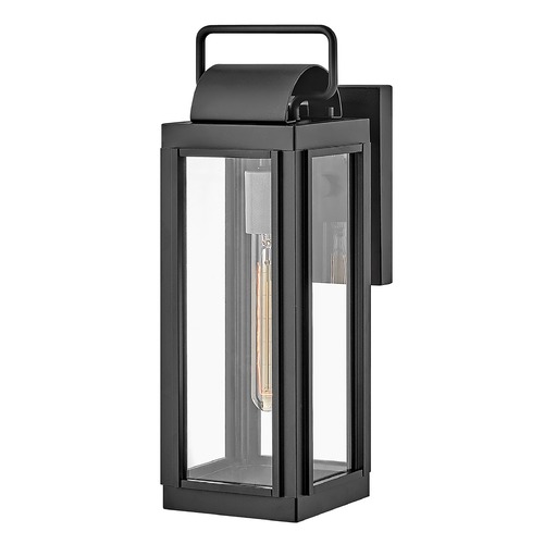 Hinkley Sag Harbor Small Wall Lantern in Black & Bronze by Hinkley Lighting 2840BK