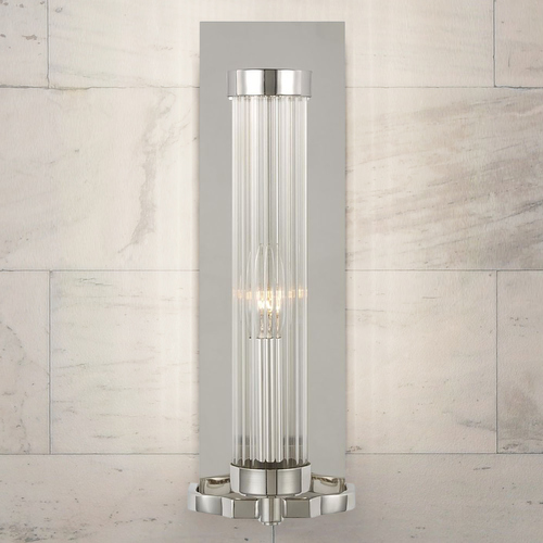Alexa Hampton Demi 16-Inch Tall Polished Nickel Sconce by Visual Comfort Studio