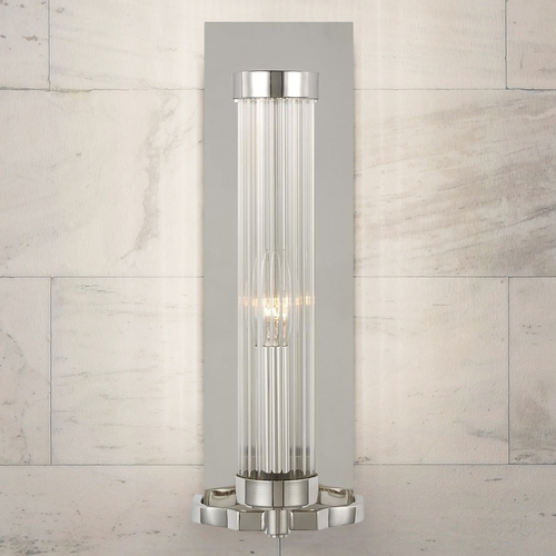 Visual Comfort Studio Collection Alexa Hampton Demi 16-Inch Tall Polished Nickel Sconce by Visual Comfort Studio AW1041PN