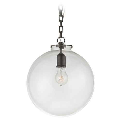 Thomas OBrien Katie Globe Pendant in Bronze by Visual Comfort Signature