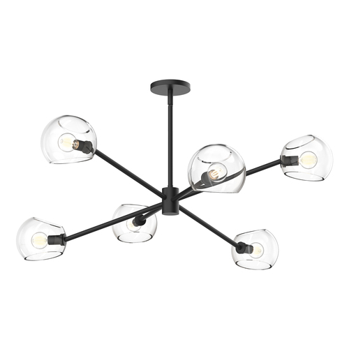 Alora Lighting Alora Lighting Willow Matte Black Chandelier CH548637MBCL