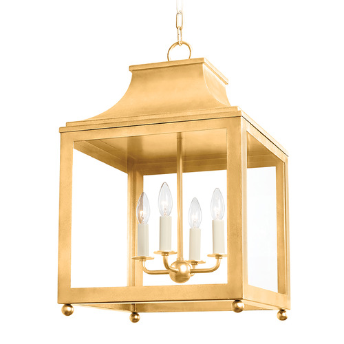Mitzi Ashleigh Vintage Gold Leaf Large Chandelier