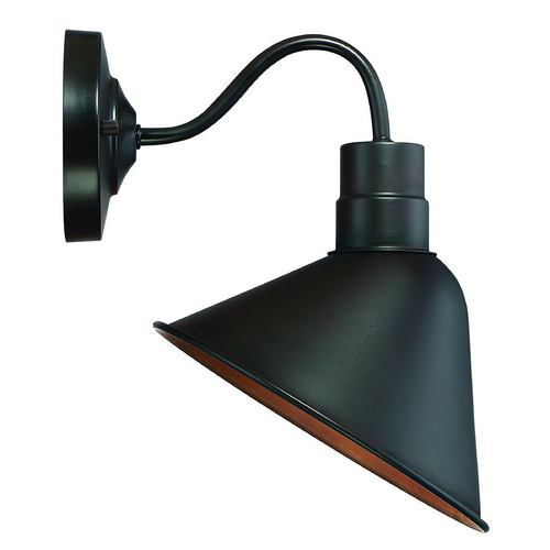 10.6-Inch High Outdoor Wall Light in Oil Rubbed Bronze by Meridian