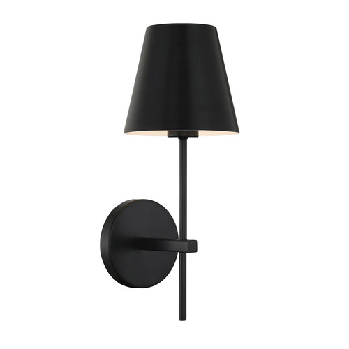Xavier Wall Sconce in Matte Black by Crystorama Lighting