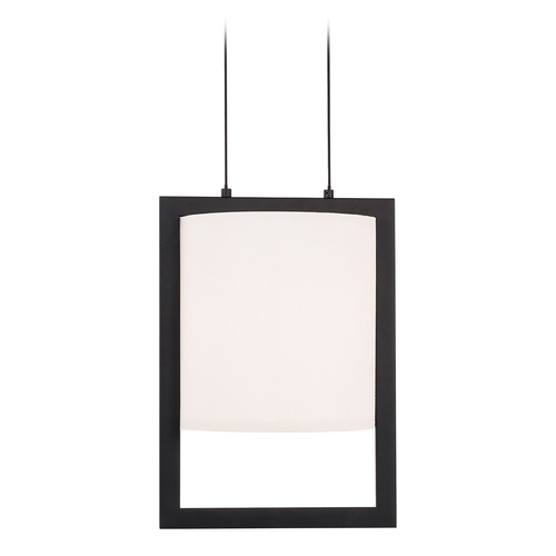 Park Avenue 12-Inch LED Pendant in Black by WAC Lighting