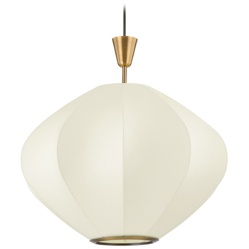 Troy Lighting Arden Patina Brass Pendant Light with Oblong Shade