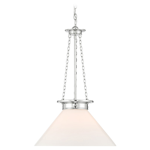Savoy House Savoy House Lighting Myers Polished Nickel Pendant Light with Coolie Shade 7-1011-1-109
