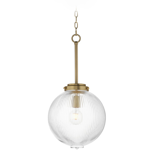 Maxim Lighting Maxim Lighting Kasbah Satin Brass Pendant Light with Globe Shade 15194CRSBR