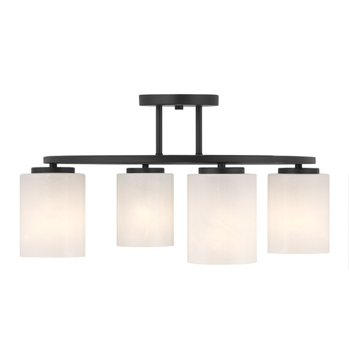 Savoy House Savoy House Lighting Herron Matte Black Semi-Flushmount Light 6-4693-4-89