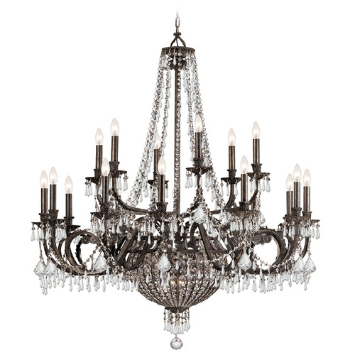Crystorama Lighting Vanderbilt English Bronze Crystal Chandelier