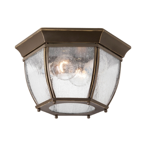 Progress Lighting Roman Coach Outdoor Flush Mount in Bronze by Progress Lighting P6019-20