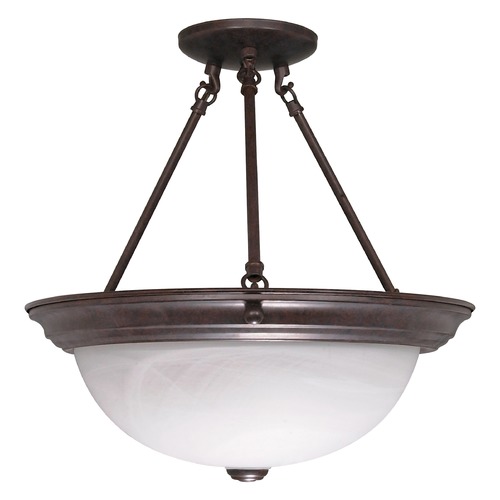 15-Inch Semi-Flush Mount Old Bronze by Nuvo Lighting