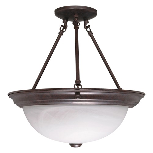 Nuvo Lighting 15-Inch Semi-Flush Mount Old Bronze by Nuvo Lighting 60/210