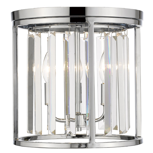 Monarch Chrome Flush Mount by Z-Lite