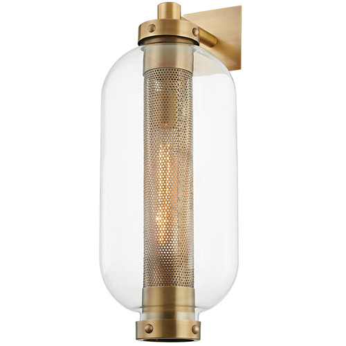 Troy Lighting Atwater Patina Brass Outdoor Wall Light