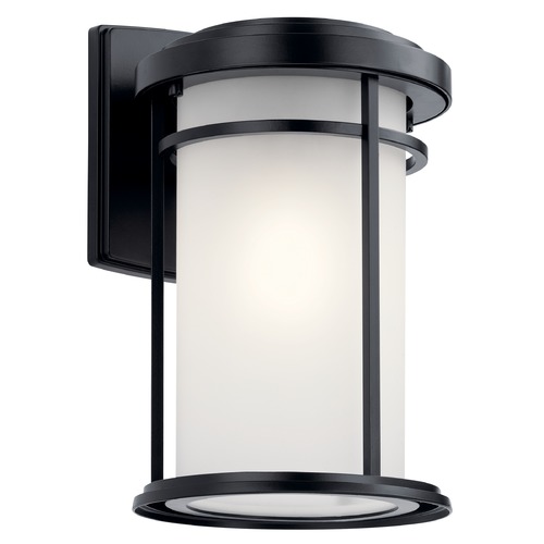 Kichler Lighting Toman 13.50-Inch Black LED Outdoor Wall Light by Kichler Lighting 49687BKL18