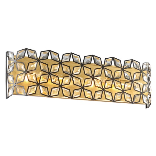 Metropolitan Lighting Metropolitan Lighting Brookcrest Gold Leaf Bathroom Light N7844-711