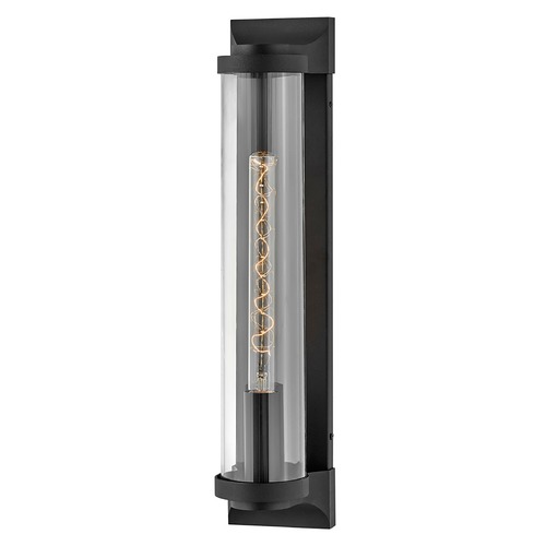 Pearson Large Wall Lantern in Textured Black by Hinkley Lighting