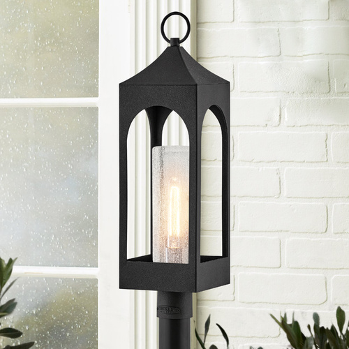 Amina 27.75-Inch Distressed Zinc Post Light by Hinkley Lighting