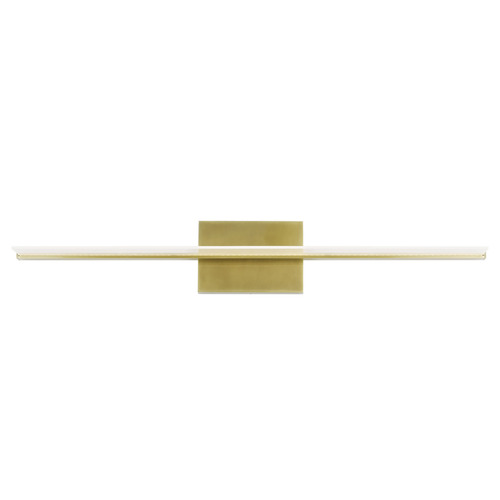 Sean Lavin Span 36-Inch 277V LED Bath Light in Plated Brass by Visual Comfort Modern