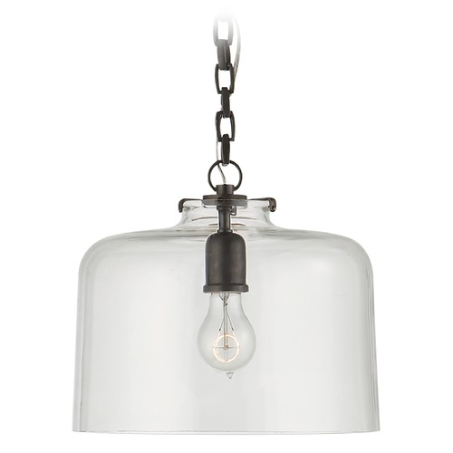 Thomas OBrien Katie Dome Pendant in Bronze by Visual Comfort Signature