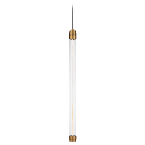 Jedi 22-Inch LED Pendant in Aged Brass by WAC Lighting