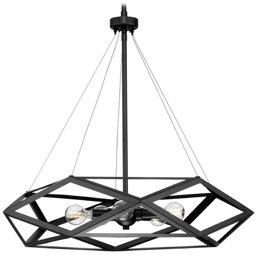 Progress Lighting Progress Lighting Saucedo Matte Black Pendant Light P500422-31M