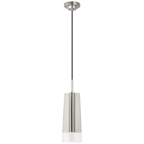 Visual Comfort Signature Collection Matcha LED Mini Pendant in Polished Nickel by Visual Comfort Signature TOB5660PN-CG