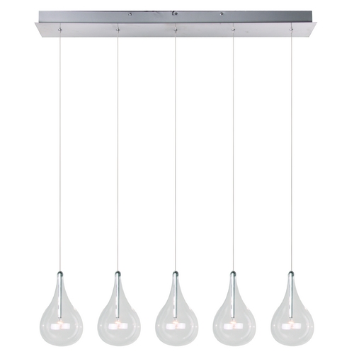 Larmes Multi-Light Pendant in Chrome by ET2 Lighting