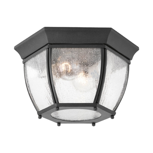 Progress Lighting Roman Coach Flush Mount in Black by Progress Lighting P6019-31