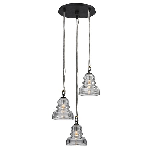 Troy Lighting Menlo Park Deep Bronze Multi-Light Pendant by Troy Lighting F6053