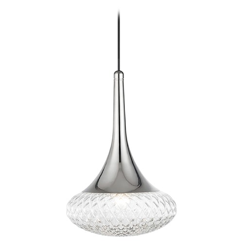 Mitzi by Hudson Valley Bella Pendant in Polished Nickel by Mitzi by Hudson Valley H114701D-PN