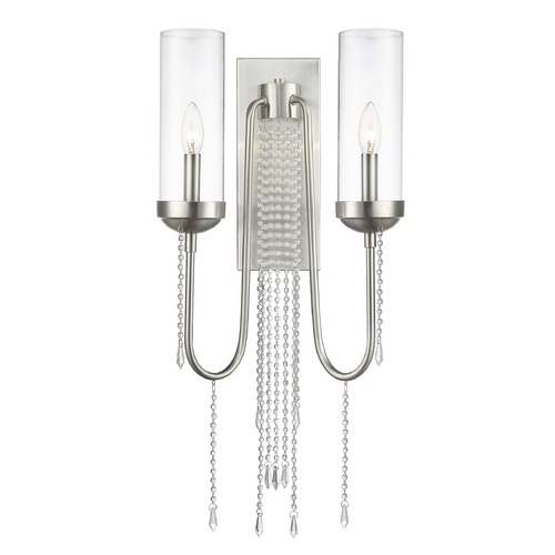 Z-Lite Siena Brushed Nickel Sconce by Z-Lite 433-2S-BN