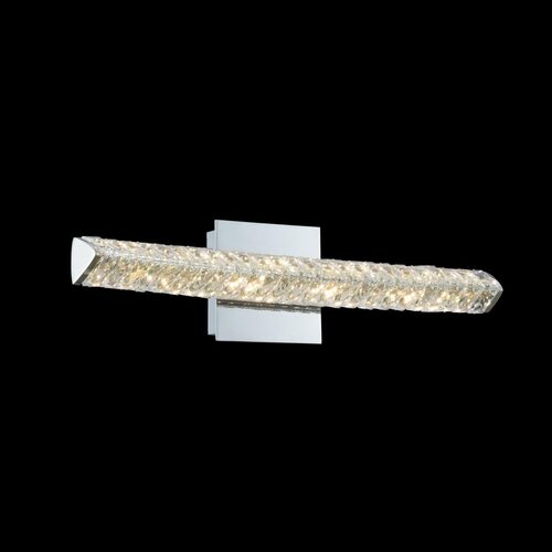 Aries 21-Inch LED Wall Sconce in Polished Chrome by Allegri Crystal
