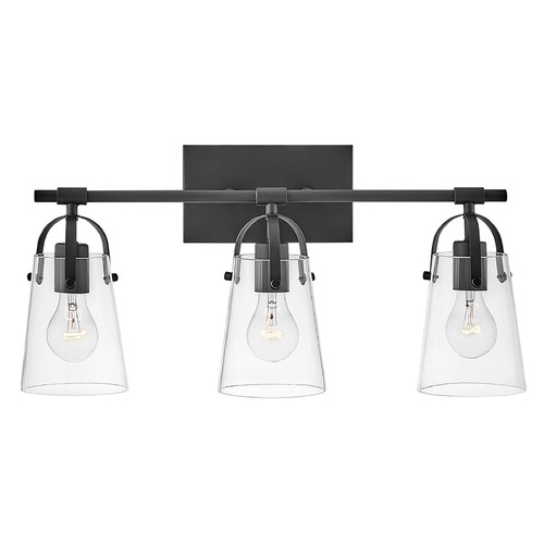 Foster 3-Light Vanity Light in Black by Hinkley Lighting