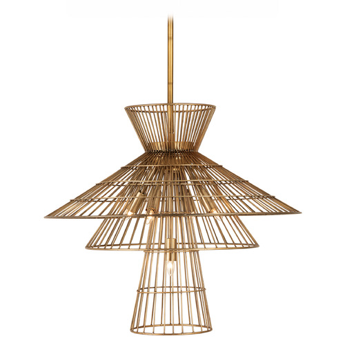 Alito Rubbed Brass Chandelier by Z-Lite